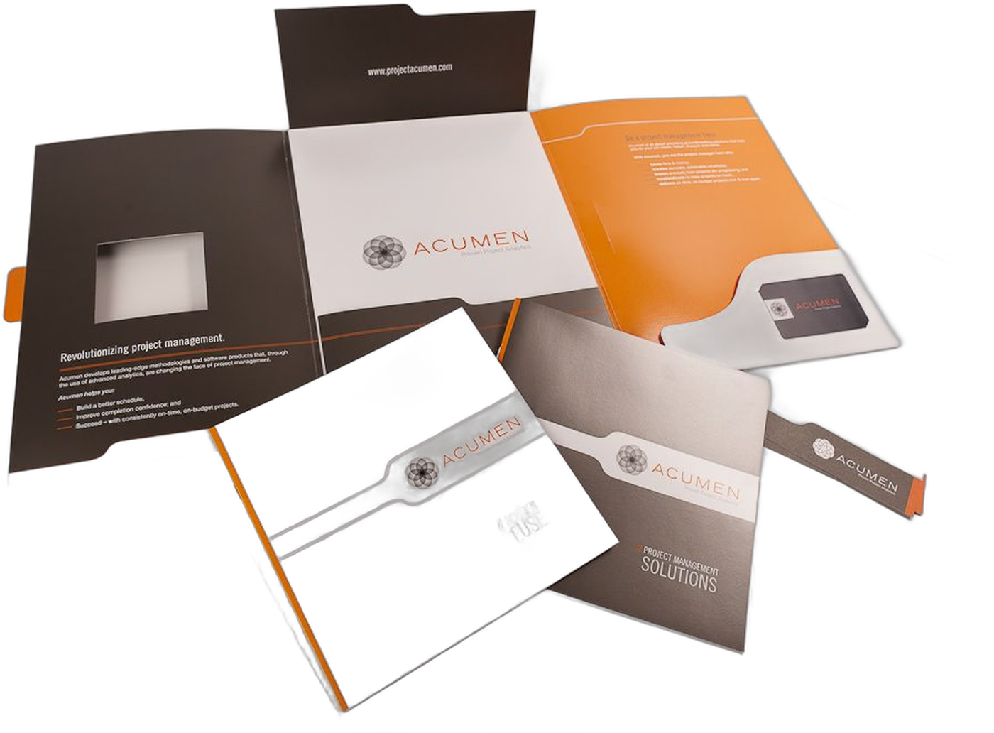 Acumen brand collateral by Envision Creative